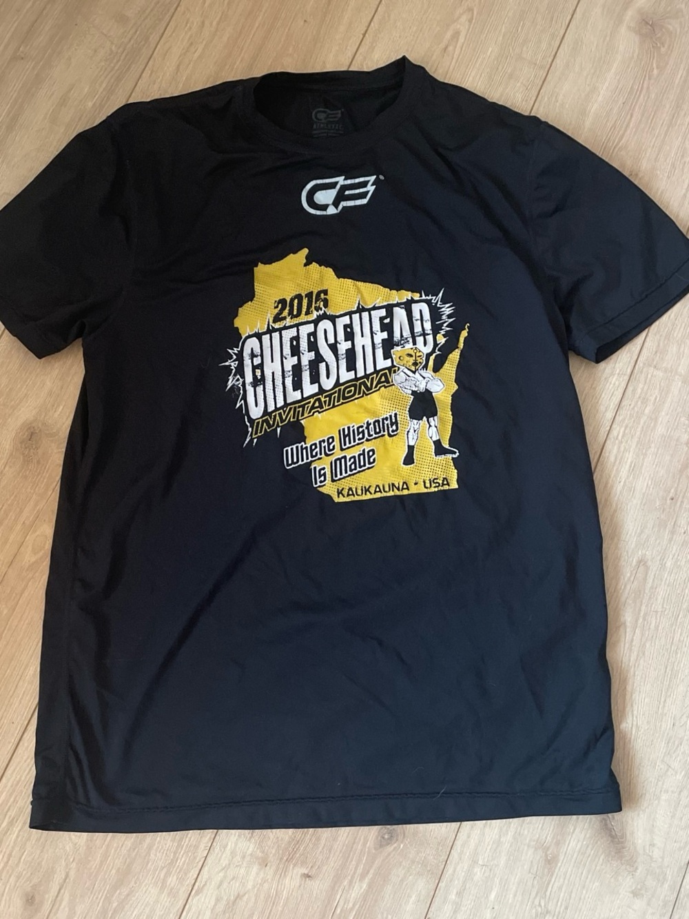 Cheesehead Invitational 2016 Men's Black Graphic Tee